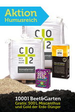 Aktion Humusreich! 1000 Liter Terra Preta + 500 Liter Miscanthus und Gold der Erde Dünger gratis!