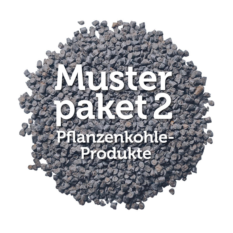 Musterpaket 2 : Pflanzenkohle-Produkte